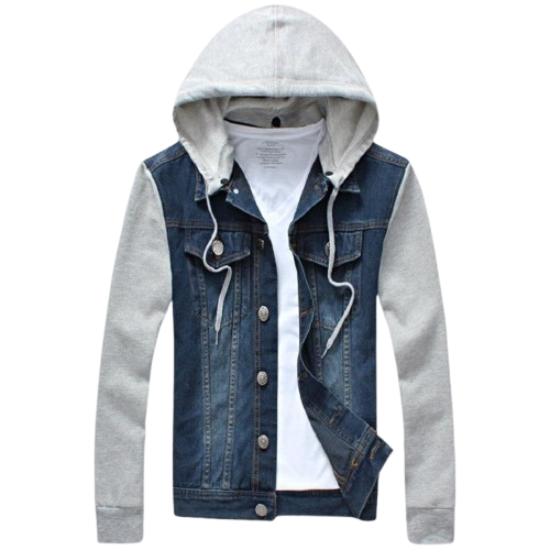 71pZvZUMCXL._AC_UY1100_-removebg-preview Men's Denim Jacket - Image 1