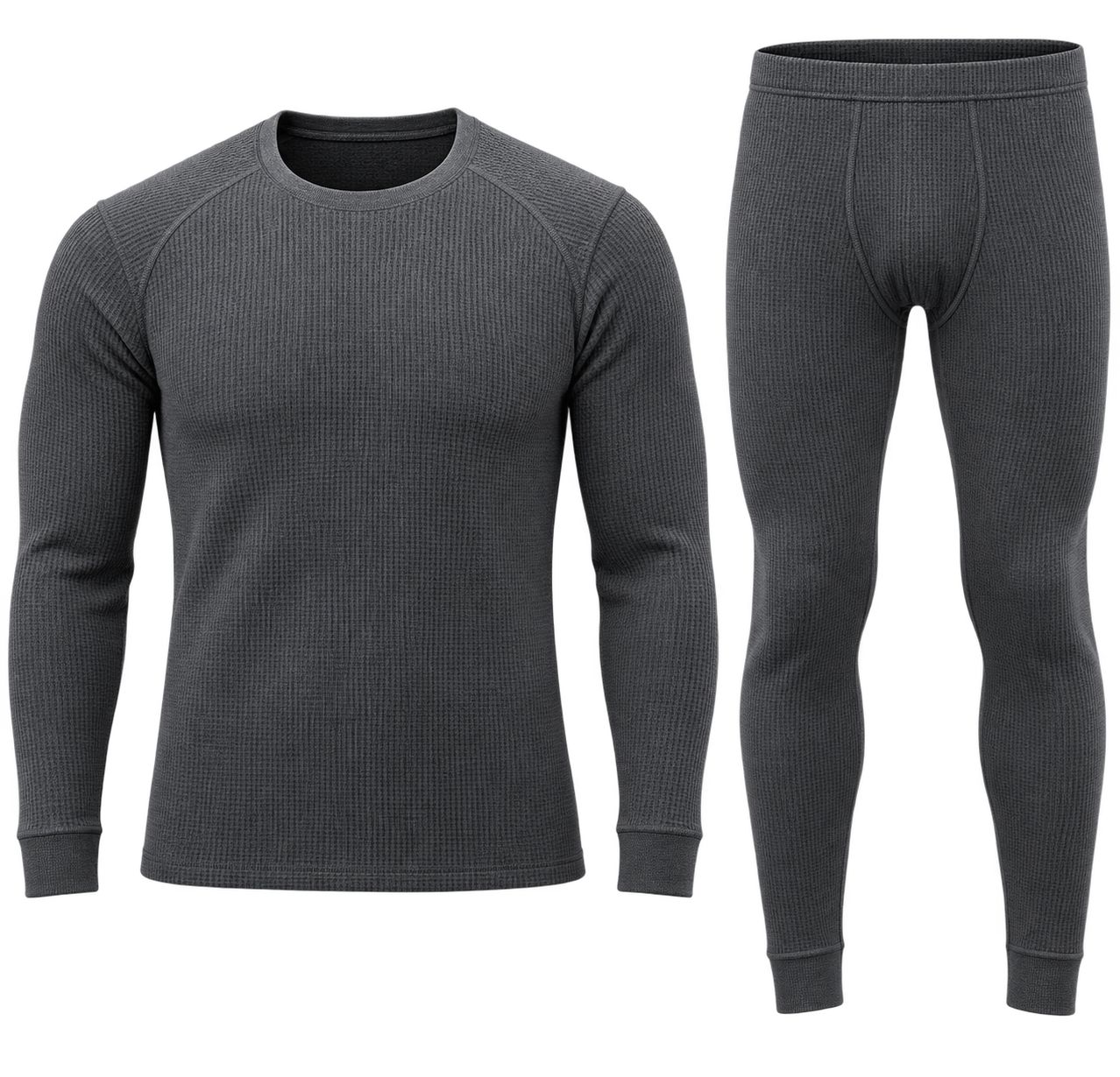 Charcoal Thermal Underwear Set-compressed Men's Thermal Wear Set - Image 1