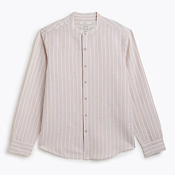 OD_03_T25_8023K_V4_X_EC_6 Men's Mandarin Collar Shirt - Image 1
