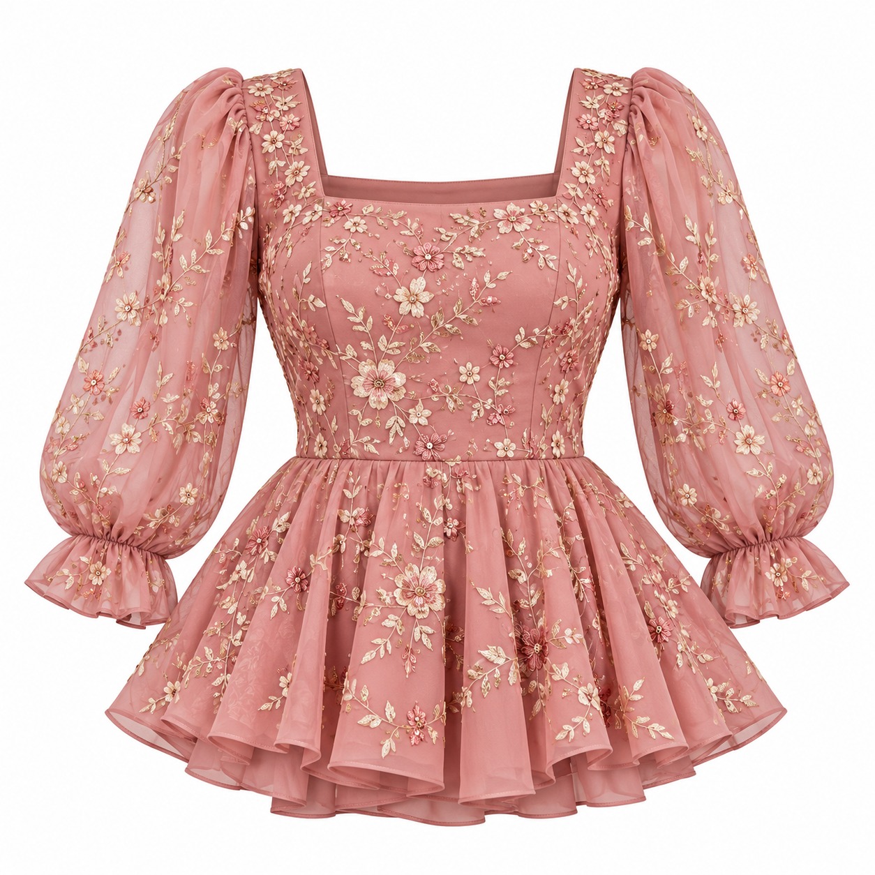 Untitled (2) Women's Peplum Top - Image 1