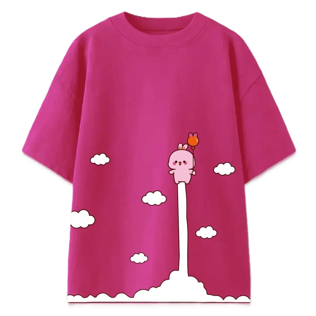 hot-pink-whopee-oversized-t-shirt-dky-whopeos-hp-xs-1228172517 Women's Oversized T-Shirt - Image 1