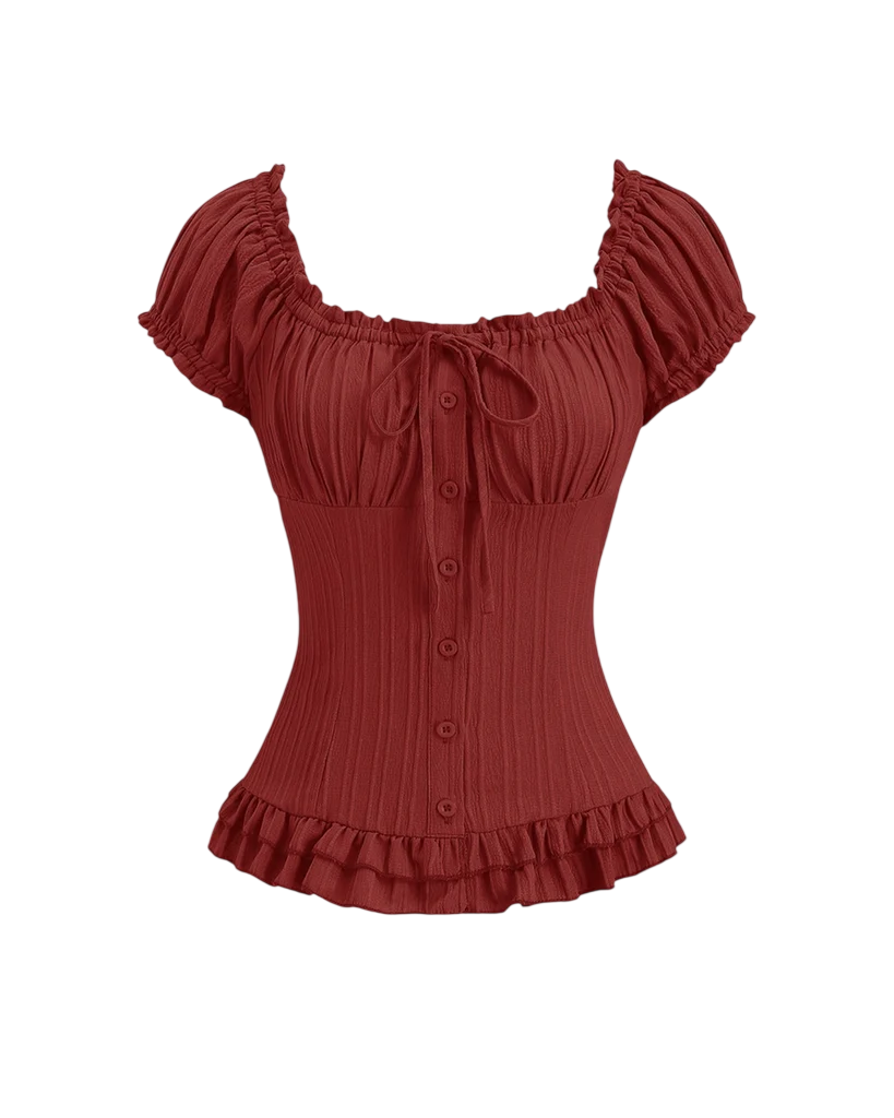 image-Photoroom (3) Women's Ruffle Top - Image 1