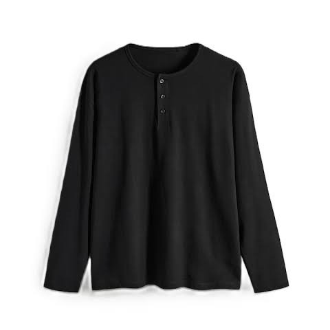 images (1) Men's Henley T-Shirt - Image 1